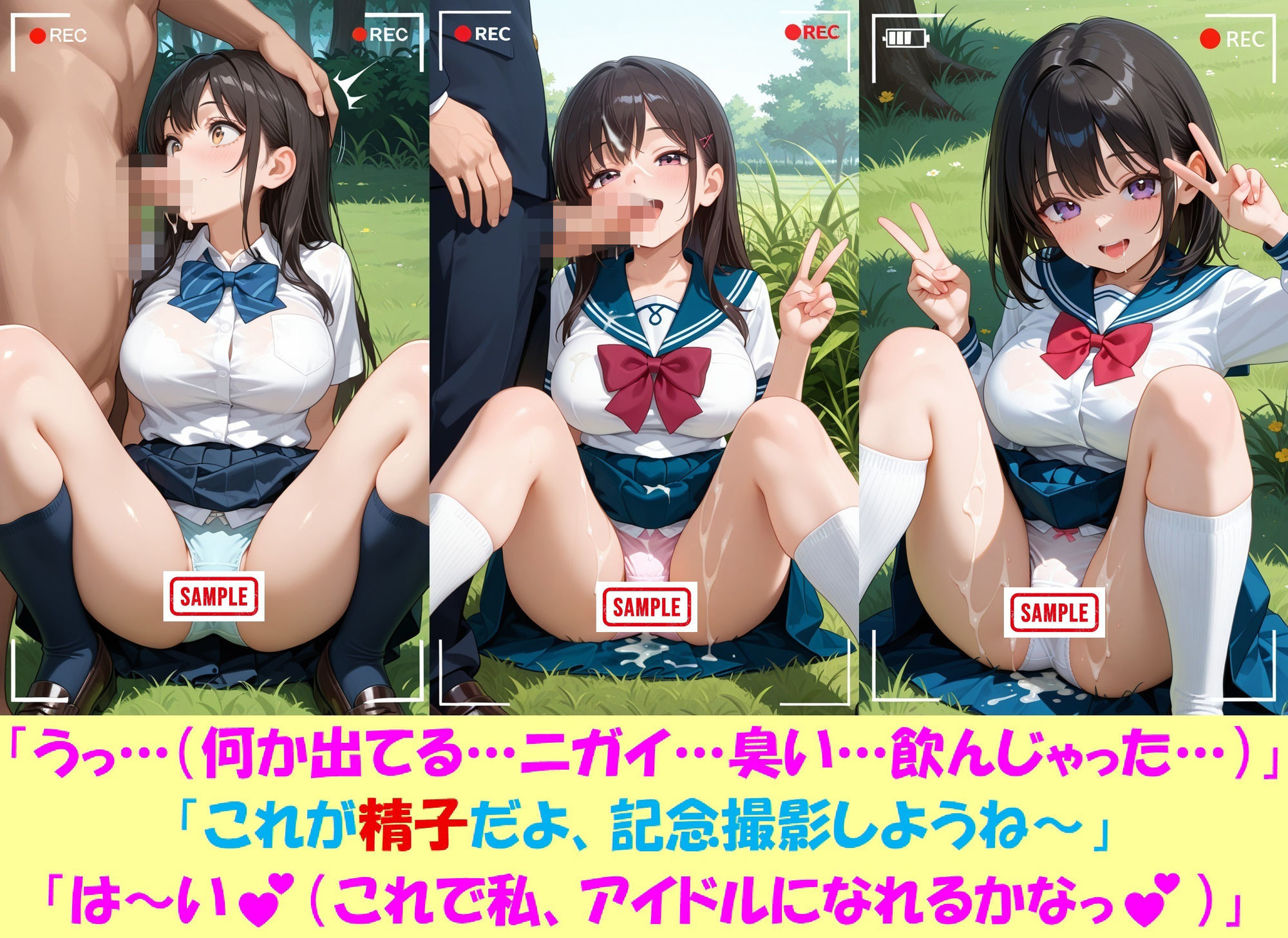 現役J○が撮影会でパンチラを撮られ生涯オカズ化3―魔法少女に変身してご奉仕― サンプル画像10