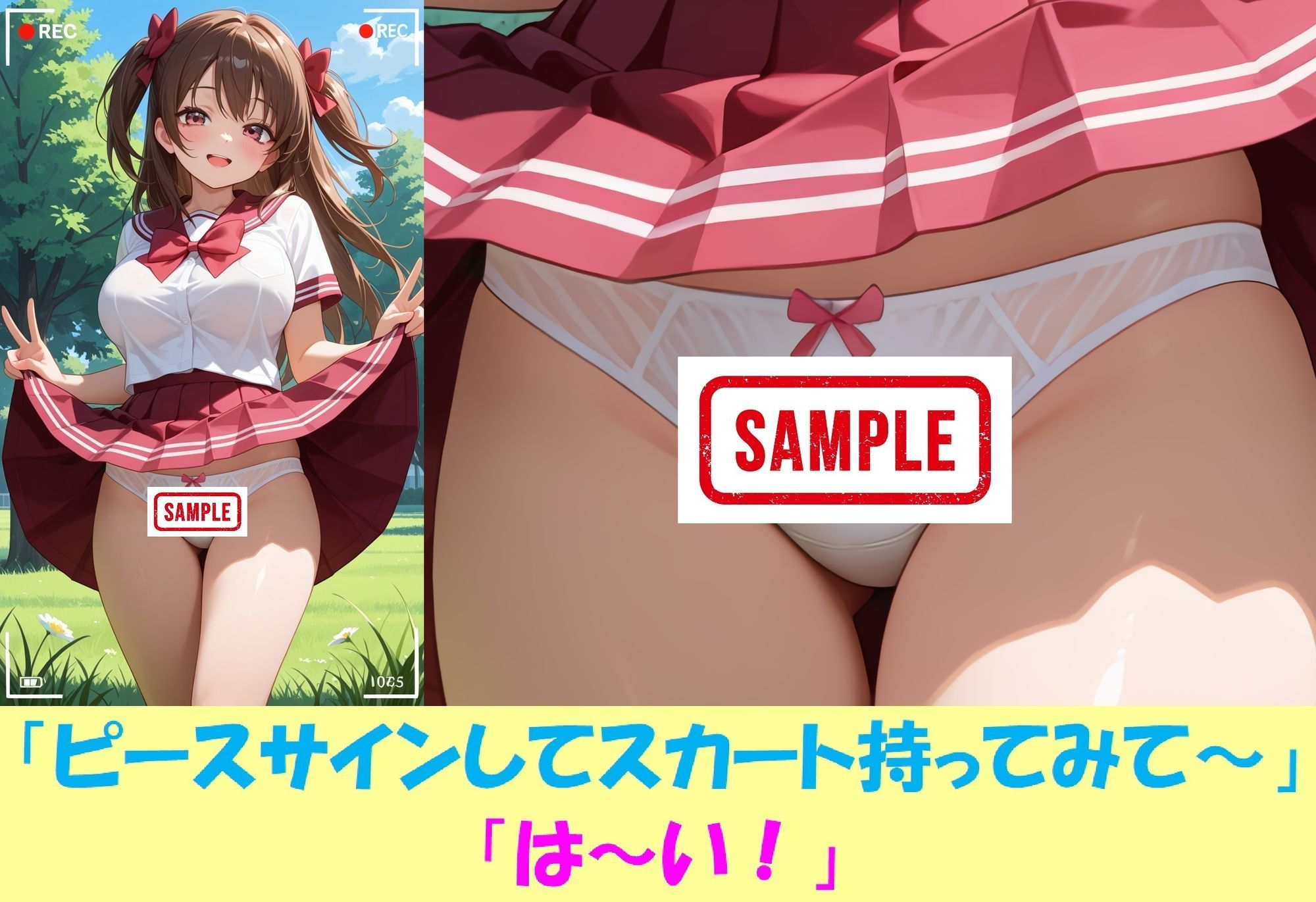 現役J○が撮影会でパンチラを撮られ生涯オカズ化3―魔法少女に変身してご奉仕― サンプル画像2