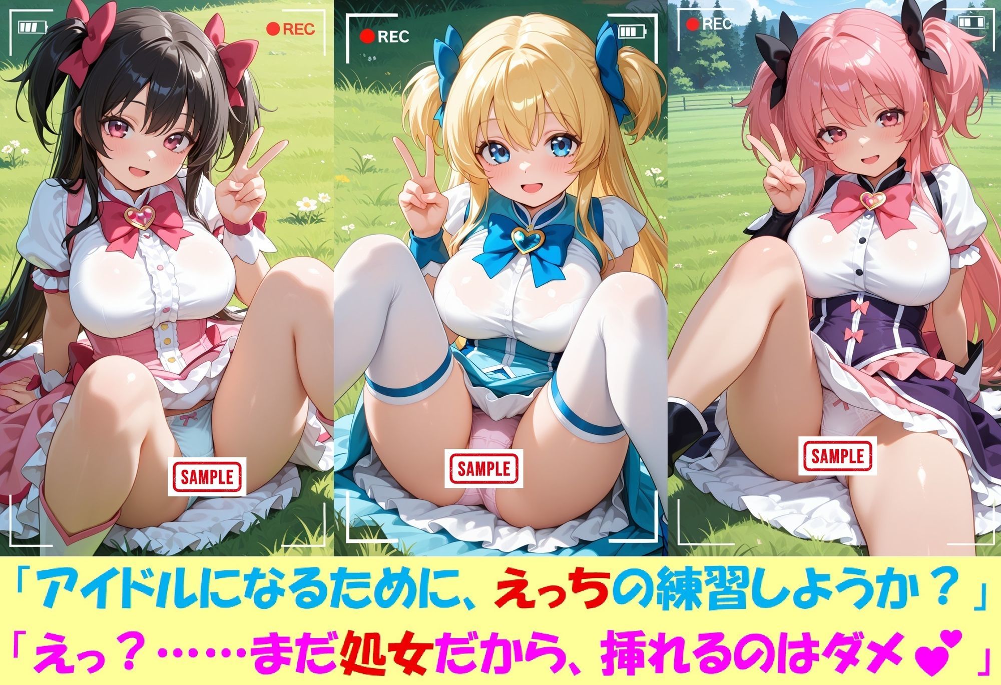 現役J○が撮影会でパンチラを撮られ生涯オカズ化3―魔法少女に変身してご奉仕― サンプル画像8