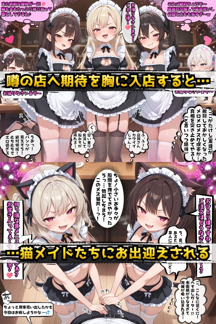 甘堕ちメスガ喫茶へようこそ！〜気づいた頃にはマゾ堕ちしてました〜 サンプル画像1