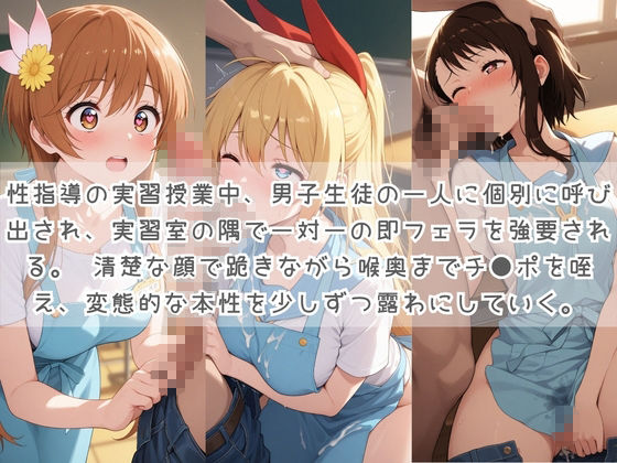 生徒たちの搾精パトロール係 〜先生を見つけたら即抜きサービス〜 ニ〇コイ サンプル画像1