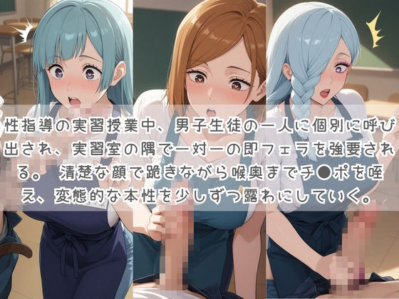 生徒たちの搾精パトロール係 〜先生を見つけたら即抜きサービス〜 呪〇廻戦 サンプル画像1