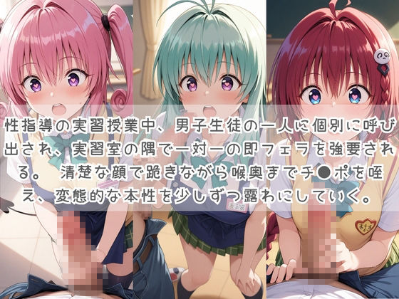 生徒たちの搾精パトロール係 〜先生を見つけたら即抜きサービス〜 T〇LOVEる シリーズ2 サンプル画像1