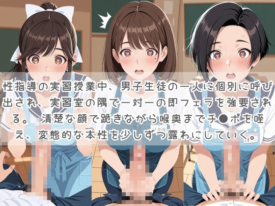 生徒たちの搾精パトロール係 〜先生を見つけたら即抜きサービス〜 ラ〇プラス サンプル画像1
