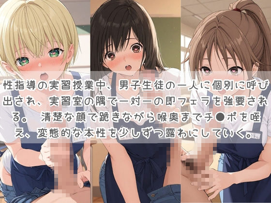 生徒たちの搾精パトロール係 〜先生を見つけたら即抜きサービス〜 い〇ご100％ サンプル画像1