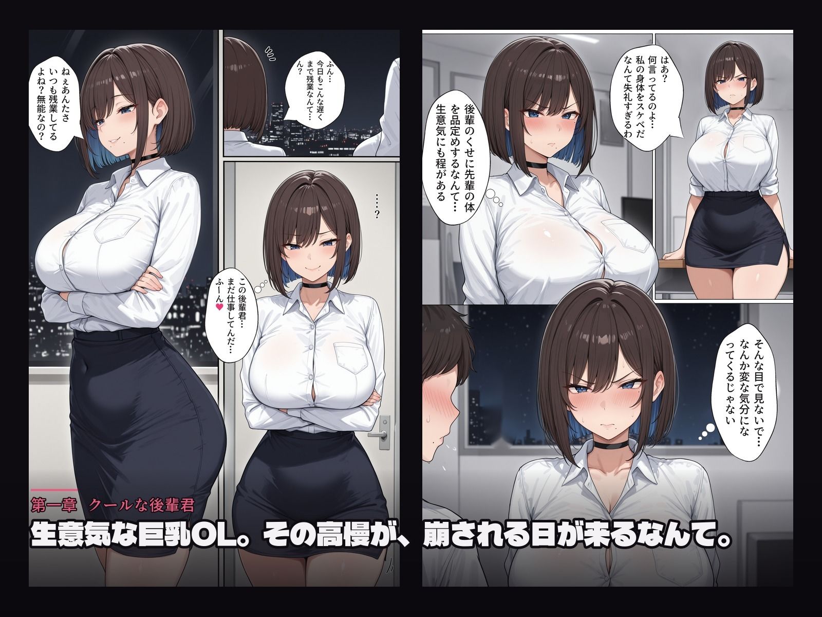 生意気な巨乳OLは、後輩にも社長にもビーチの男にも勝てなかった。 サンプル画像1