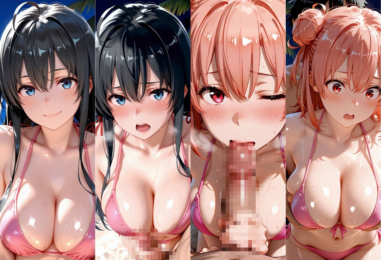 生意気ギャルをナイトビーチでSEXした話 や◯り俺の青春ラブコメはまちがっている。編 サンプル画像1