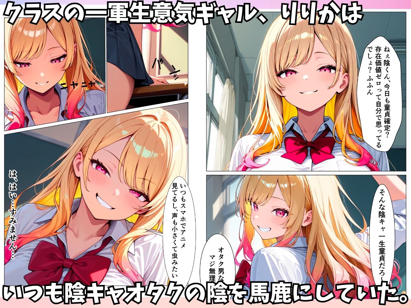 生意気ビッチギャルが陰キャオタクのデカチンにメロメロになってメス堕ちする話 サンプル画像1