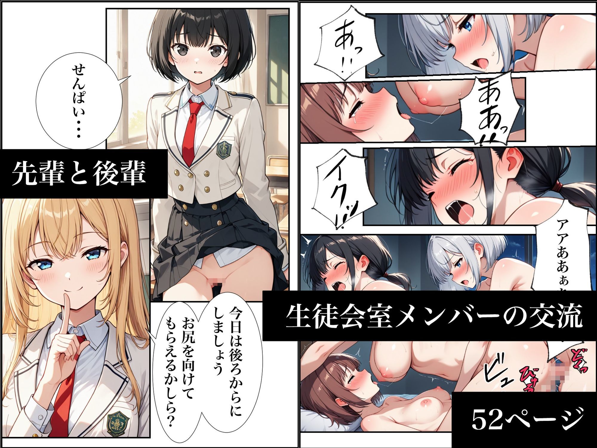 男のいない世界のフタナリとなった女の子たちの日常〜コミック52P＋CG集448P〜 サンプル画像3