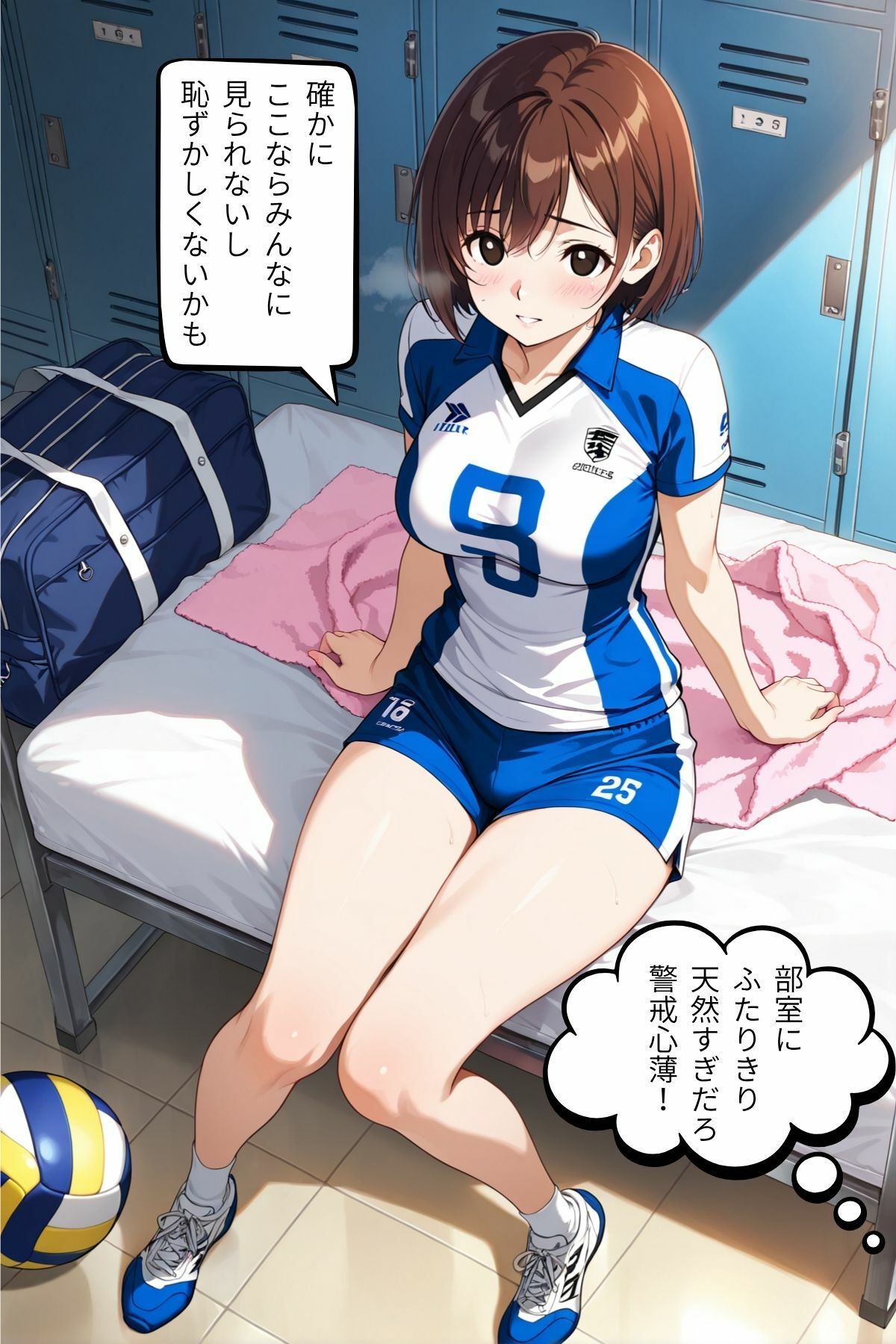 男バレのエースにマッサージと称してやられちゃう女バレの天然女子 サンプル画像3