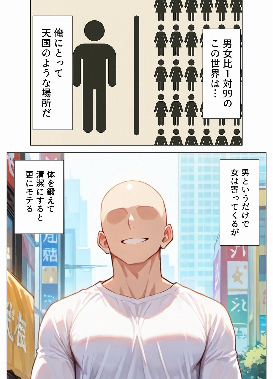 男女比1:99の世界のヤリチン サンプル画像2