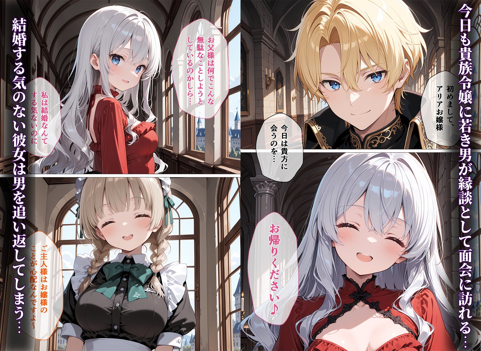 男嫌いの貴族令嬢が妊活した話 サンプル画像1