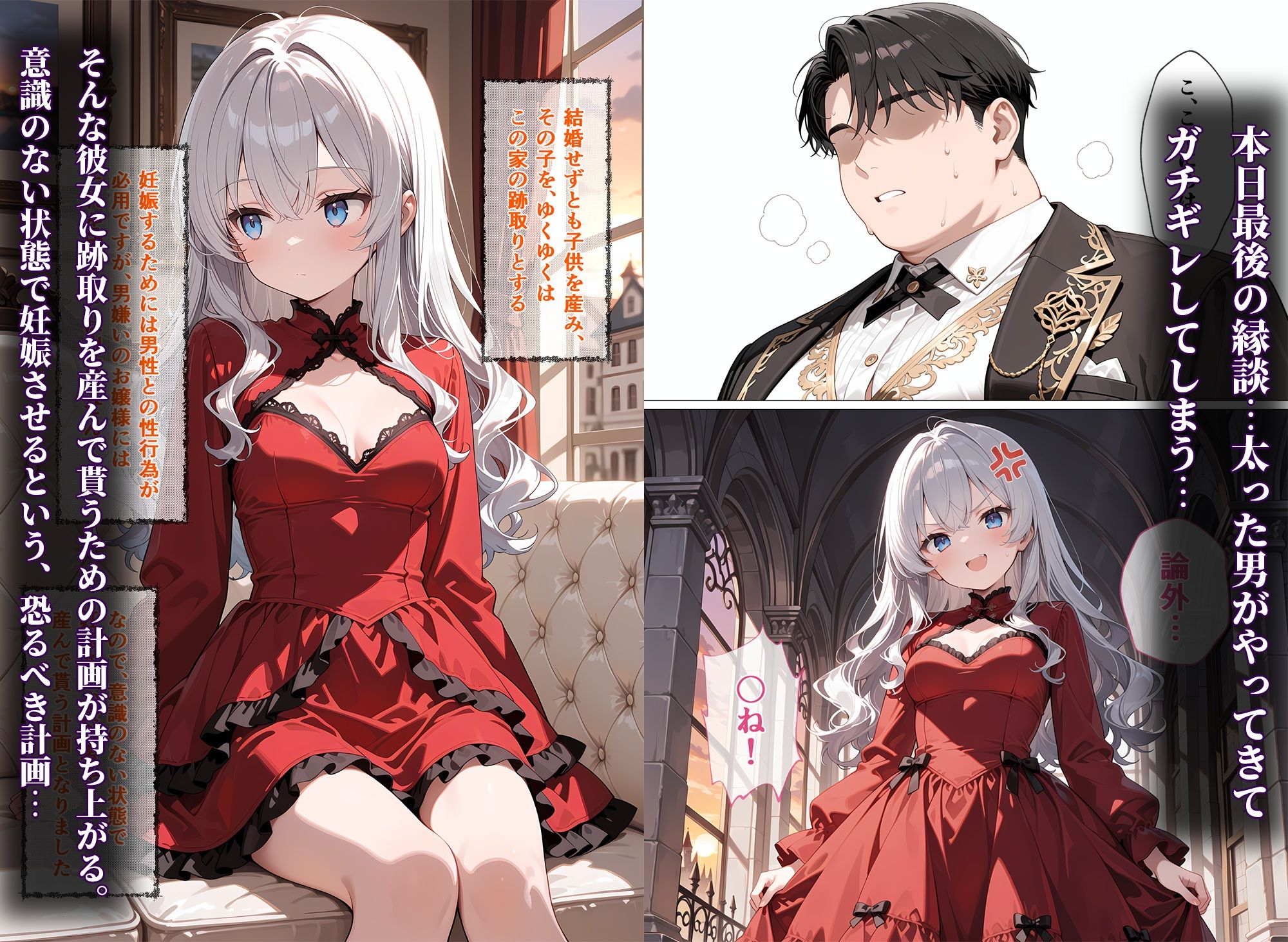 男嫌いの貴族令嬢が妊活した話 サンプル画像2