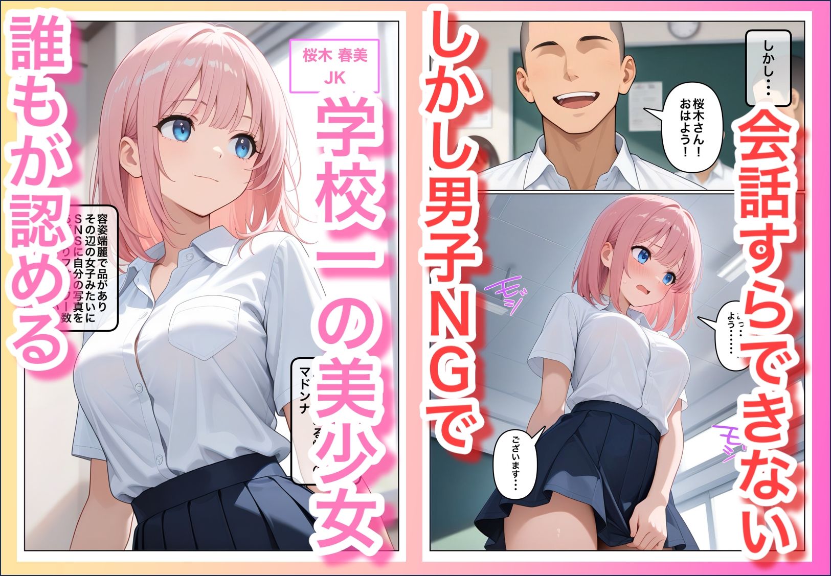 男子NGマドンナとヤルには不意打ち挿入しかなかった サンプル画像1