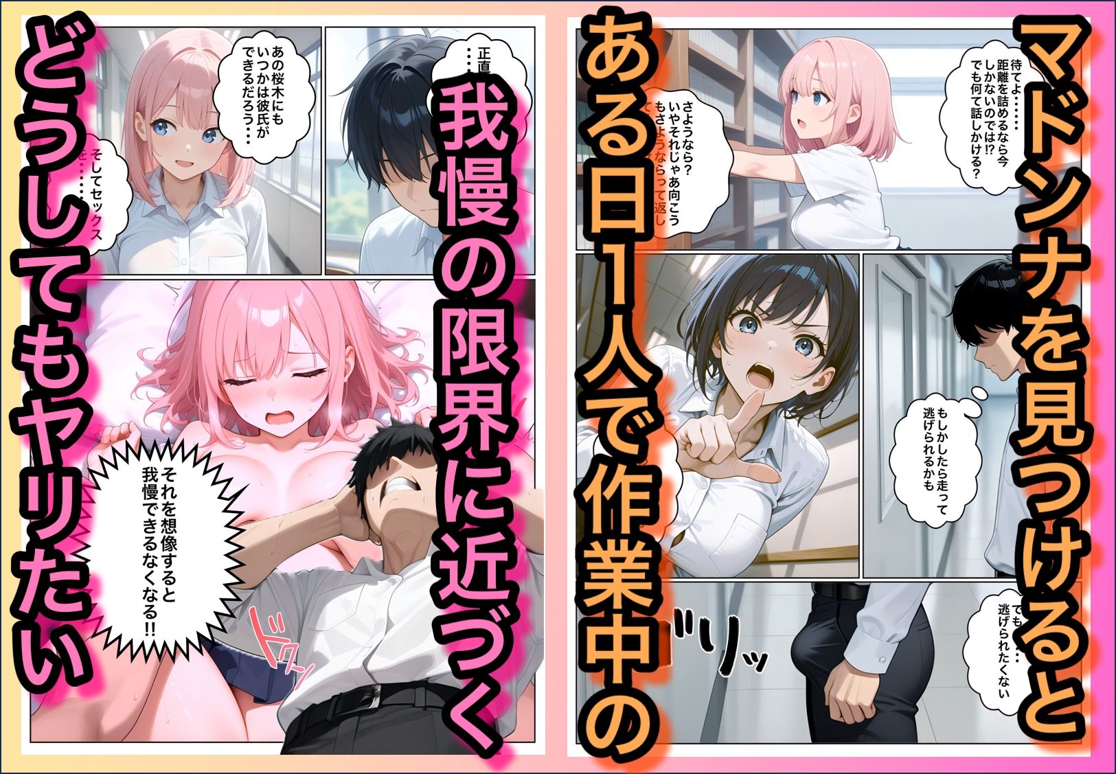 男子NGマドンナとヤルには不意打ち挿入しかなかった サンプル画像2