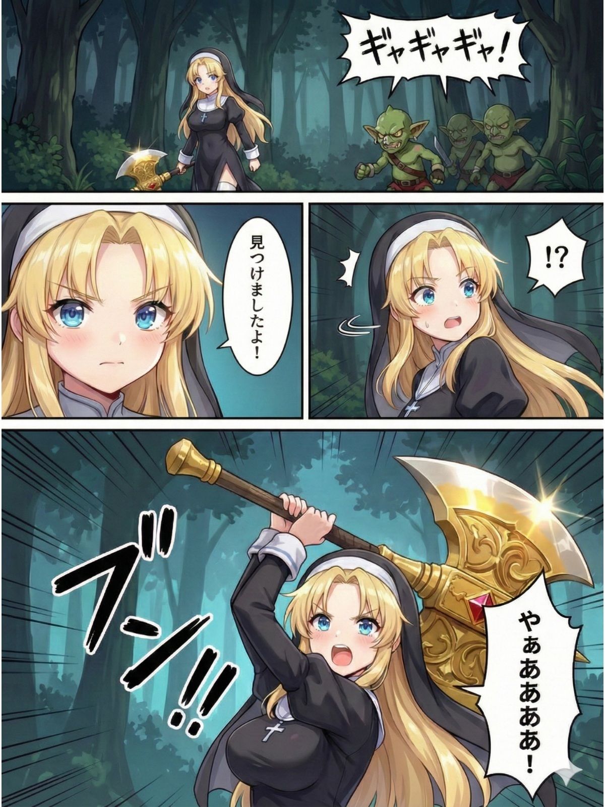 異世界で純粋金髪むちむちシスターがおちんぽをしごいてくれて好き放題中出しさせてくれる濃厚甘やかし射精♪ サンプル画像2