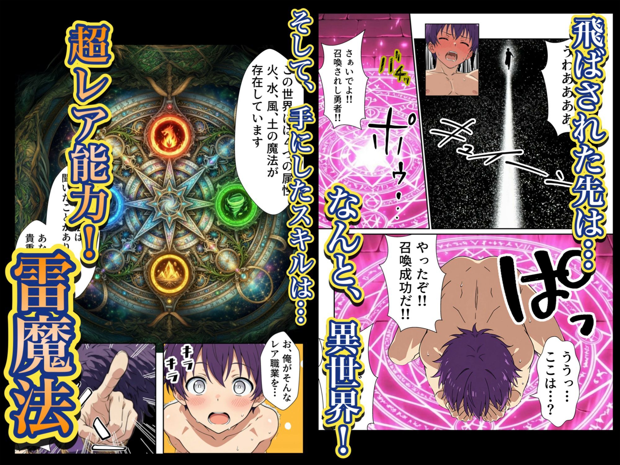 異世界召喚された最弱の雷魔法使い、体術で無双しまくり国へ復讐し、女全員を性奴●にした話 サンプル画像2