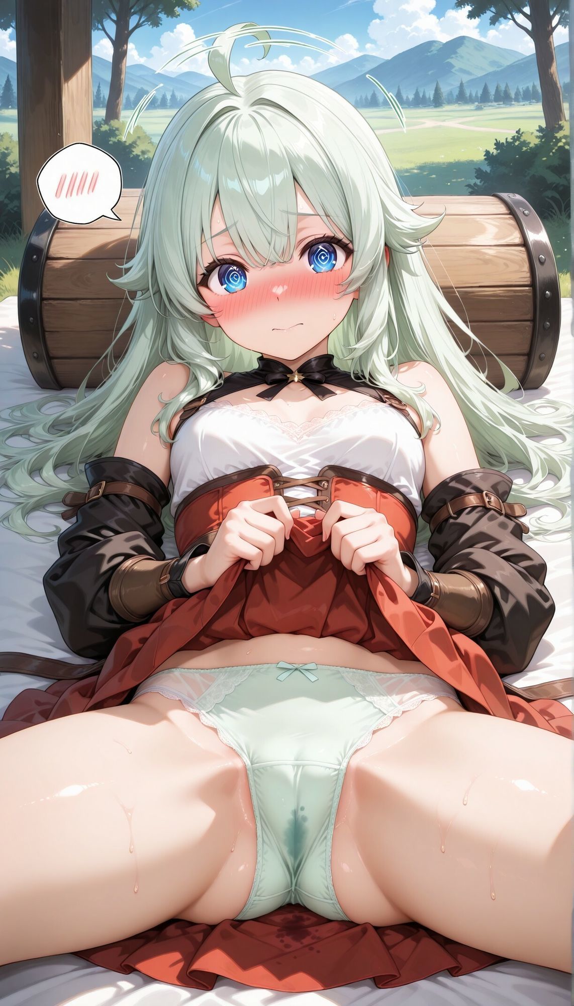 異世界女子にパンツを見せてもらった サンプル画像4