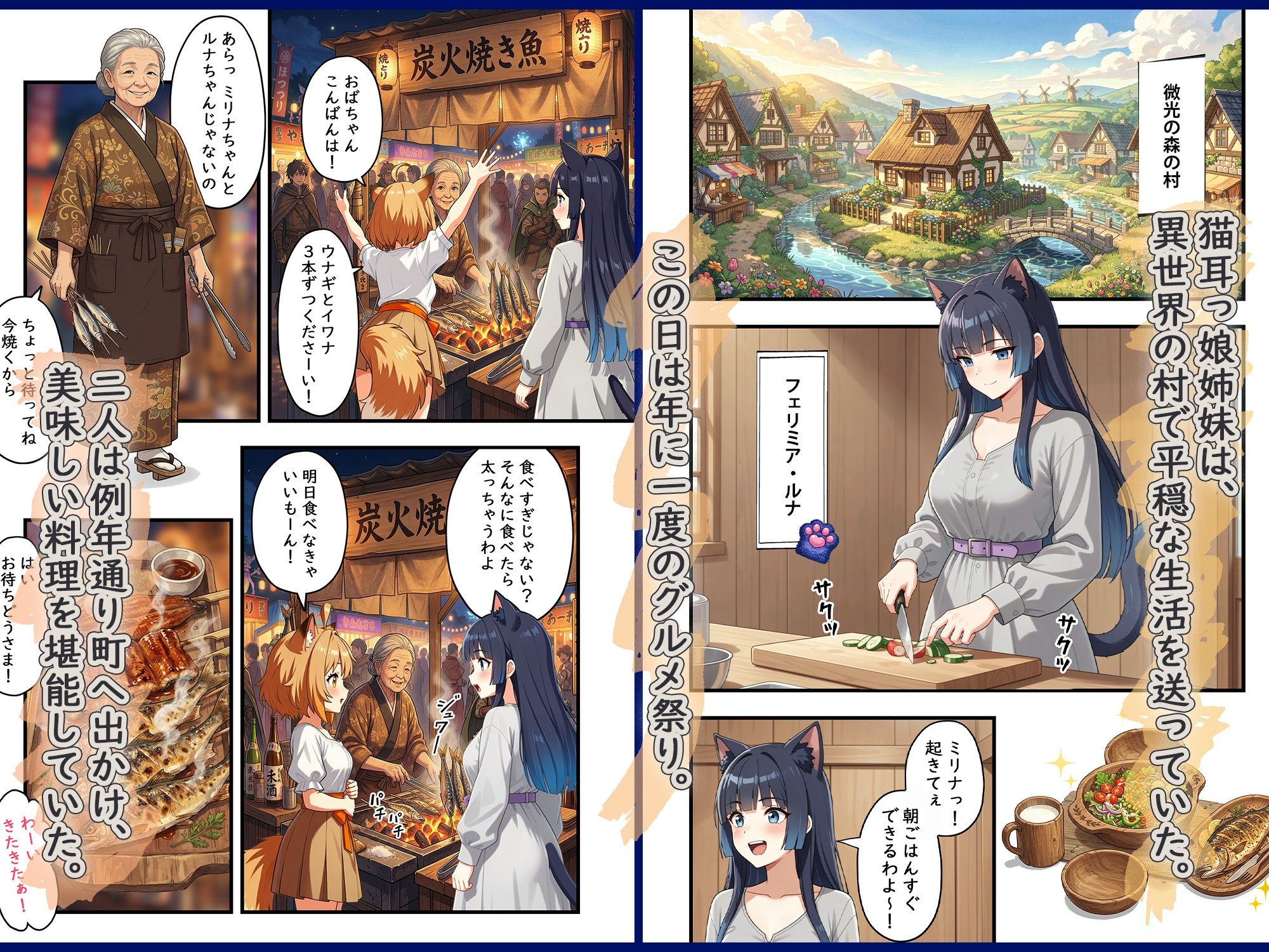 異世界奴●猫耳っ娘姉妹の救済 〜私も性奴●だけど、お姉ちゃんだけは救い出してみせる。〜 サンプル画像1