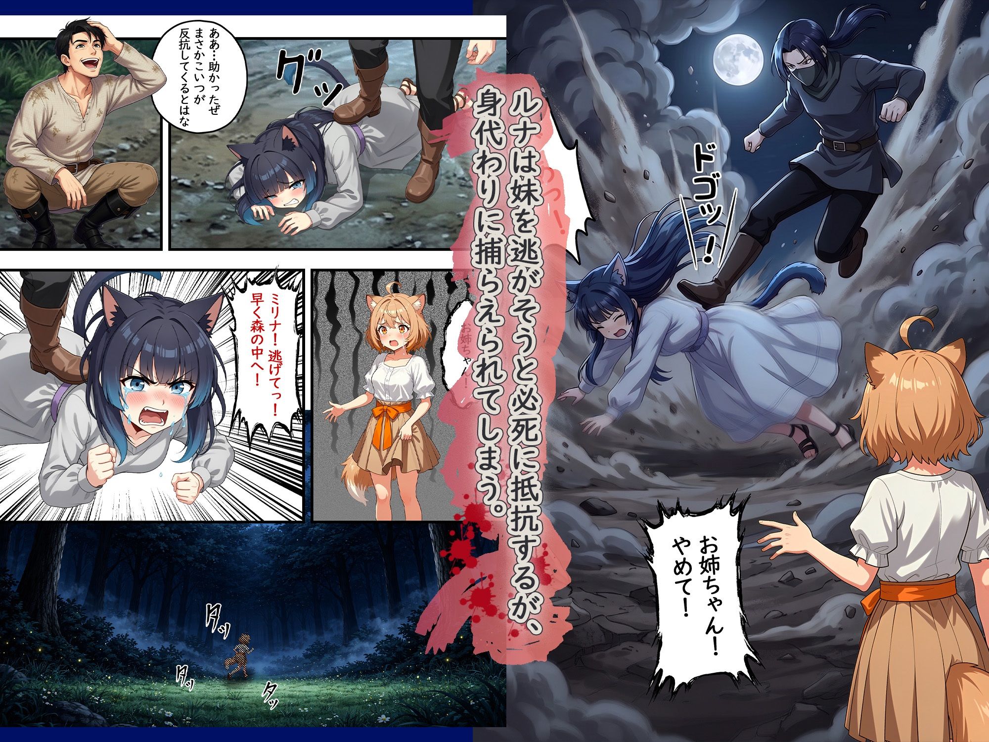 異世界奴●猫耳っ娘姉妹の救済 〜私も性奴●だけど、お姉ちゃんだけは救い出してみせる。〜 サンプル画像3