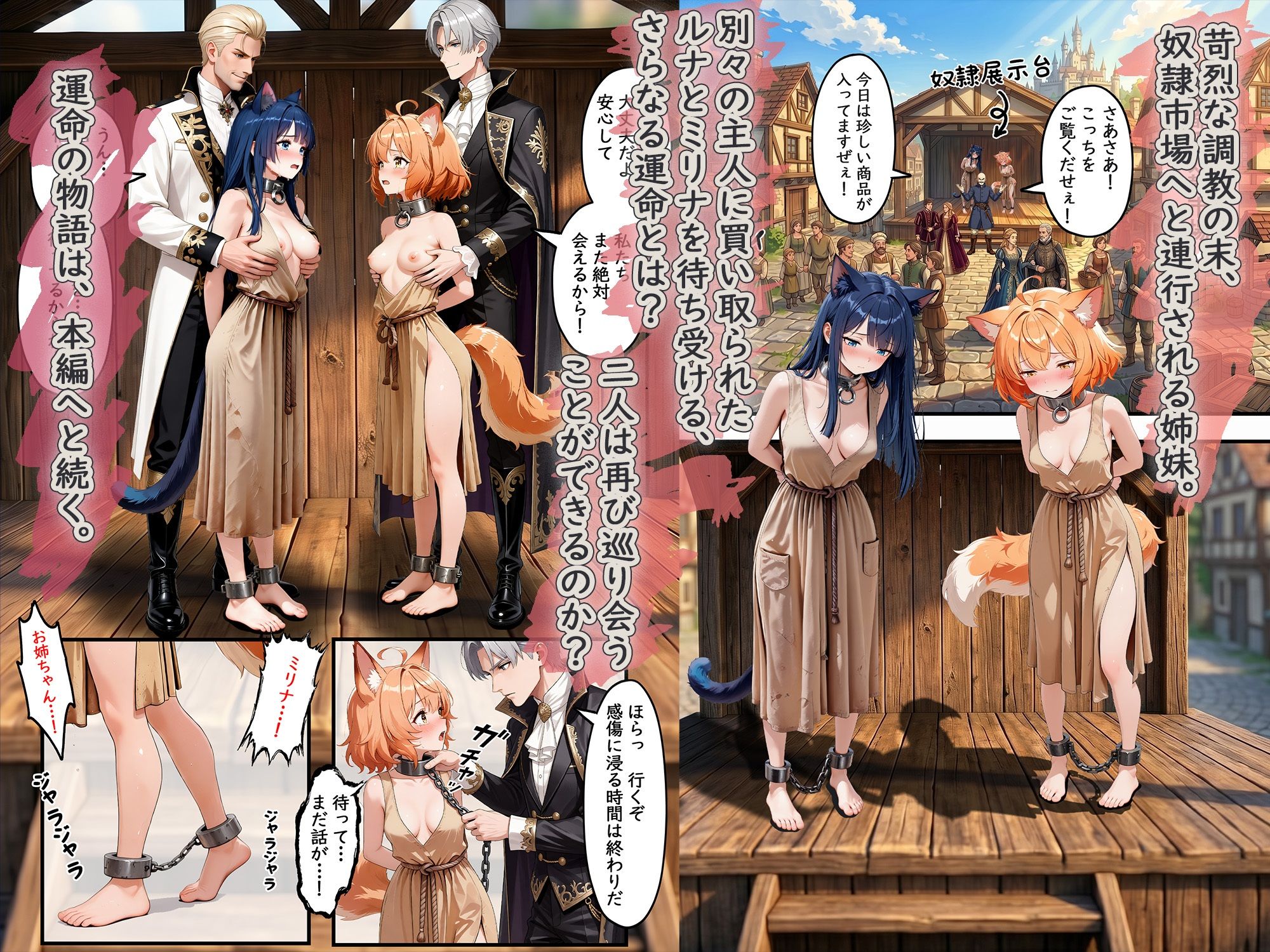 異世界奴●猫耳っ娘姉妹の救済 〜私も性奴●だけど、お姉ちゃんだけは救い出してみせる。〜 サンプル画像7