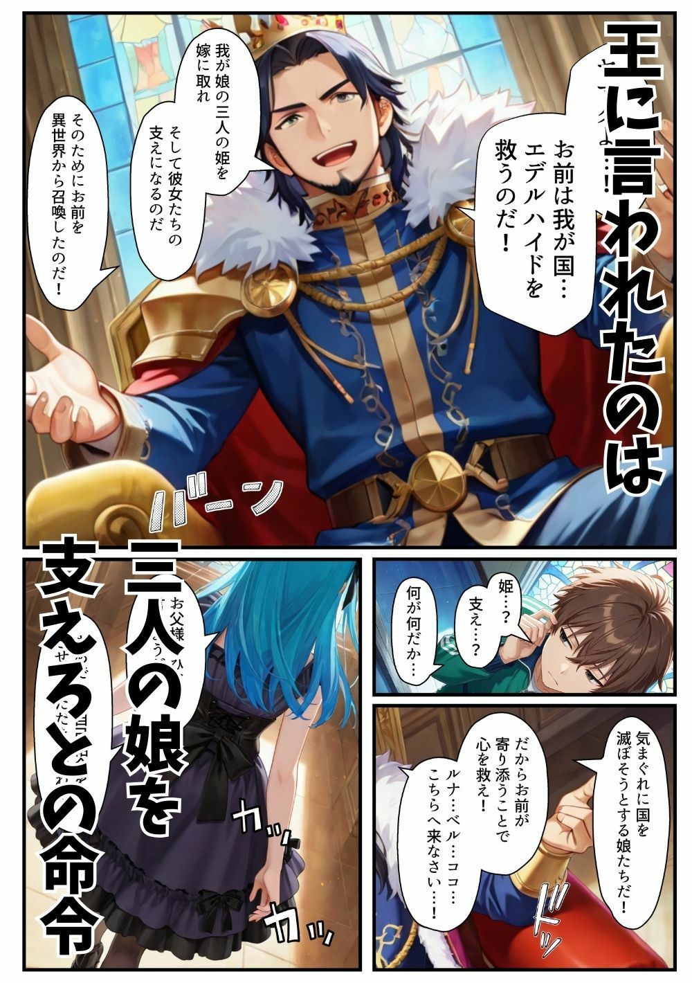 異世界転生したら束縛地雷系ゴスロリ女性に囲まれてハーレムになった話 サンプル画像2