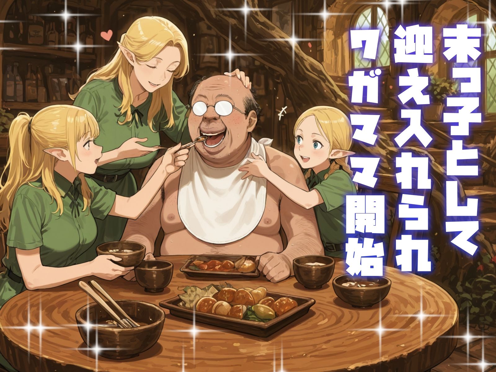 異世界転移でエルフ母娘甘やかしハーレム生活 サンプル画像3
