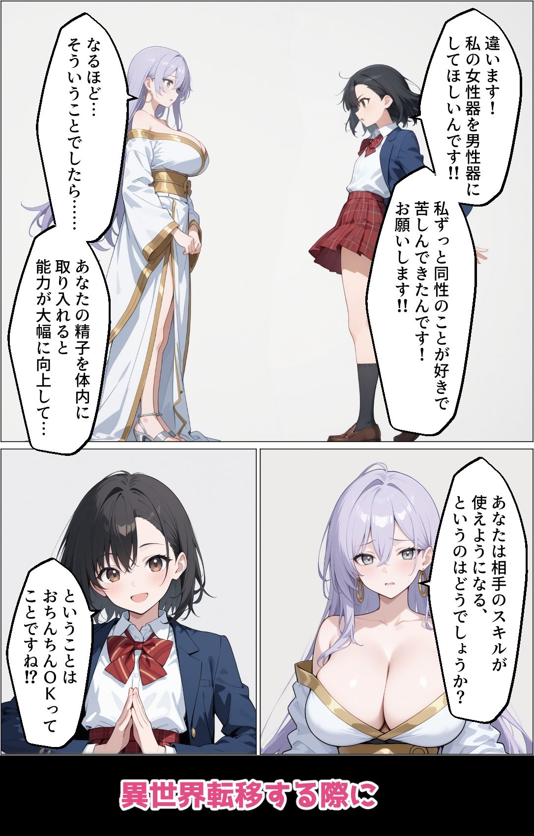 異世界転移でレズがペニスを手に入れてセックスで無双した件 サンプル画像3