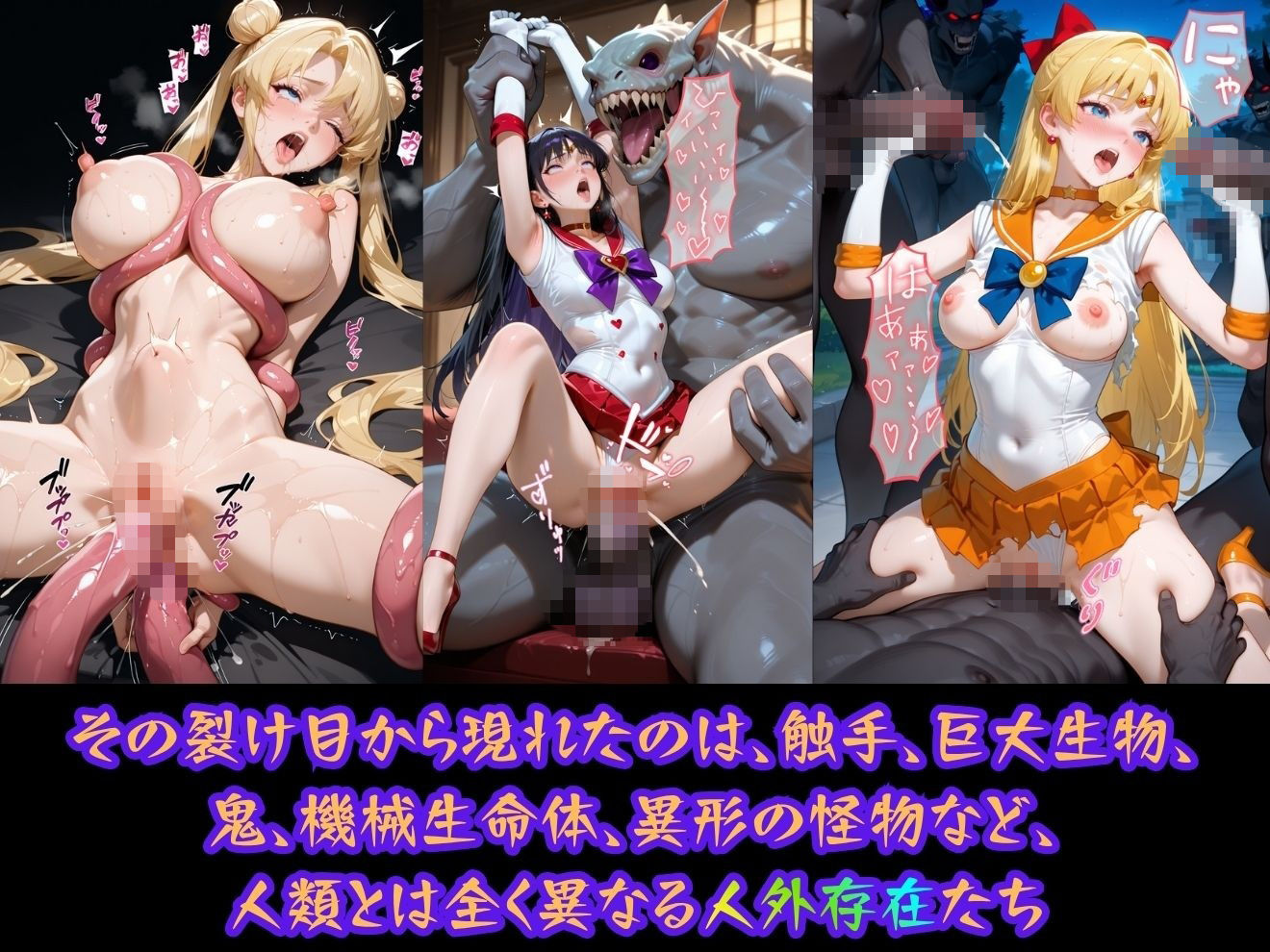 異種姦ヒロイン凌●〜セーラーム●ン編〜 サンプル画像4