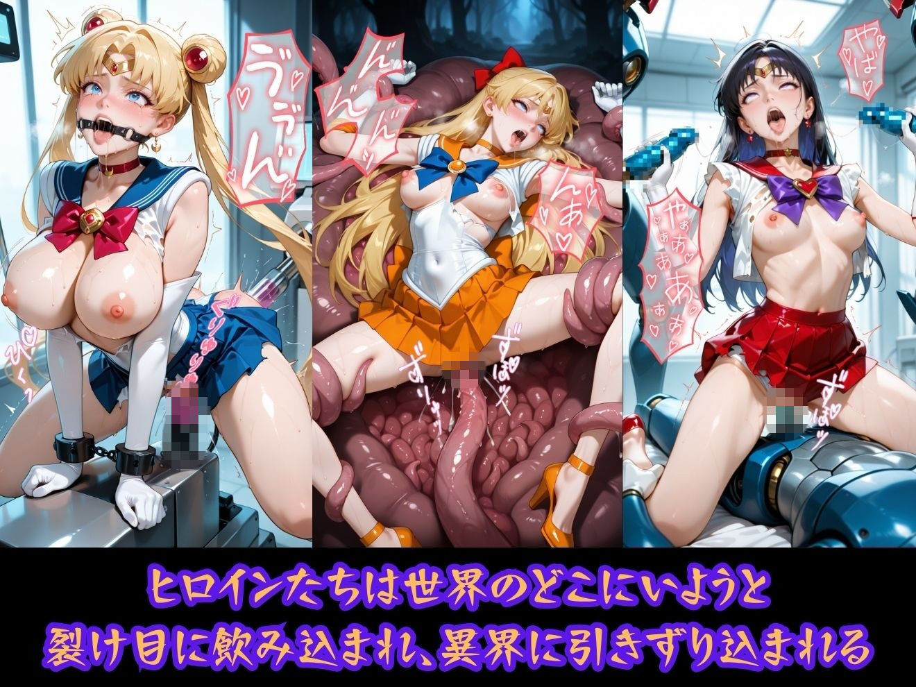 異種姦ヒロイン凌●〜セーラーム●ン編〜 サンプル画像7