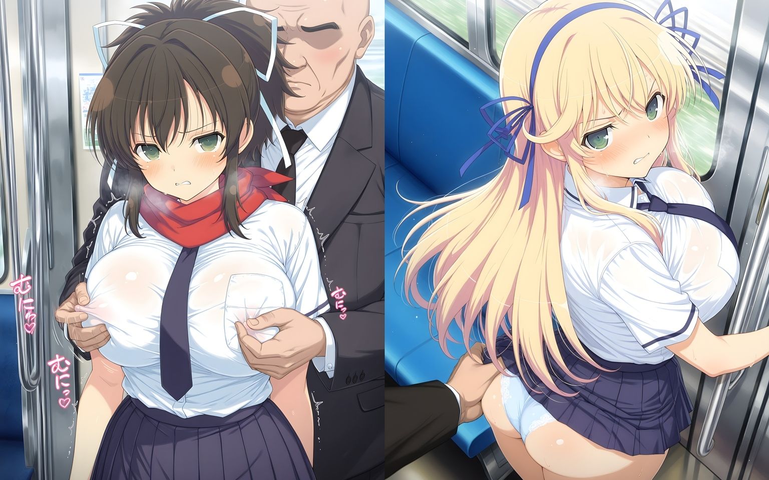 痴●おじさんに屈服する忍少女たち サンプル画像1