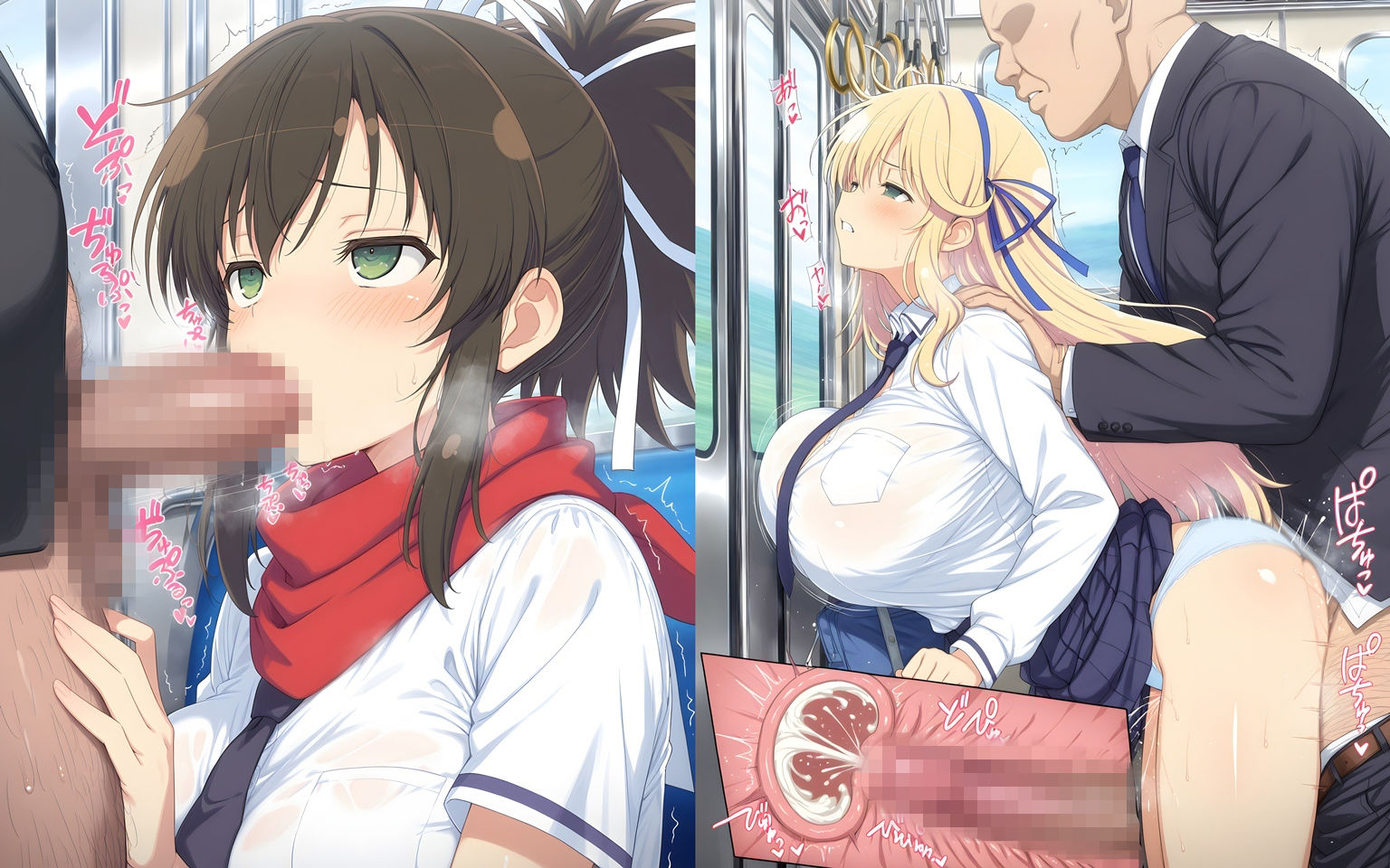 痴●おじさんに屈服する忍少女たち サンプル画像6