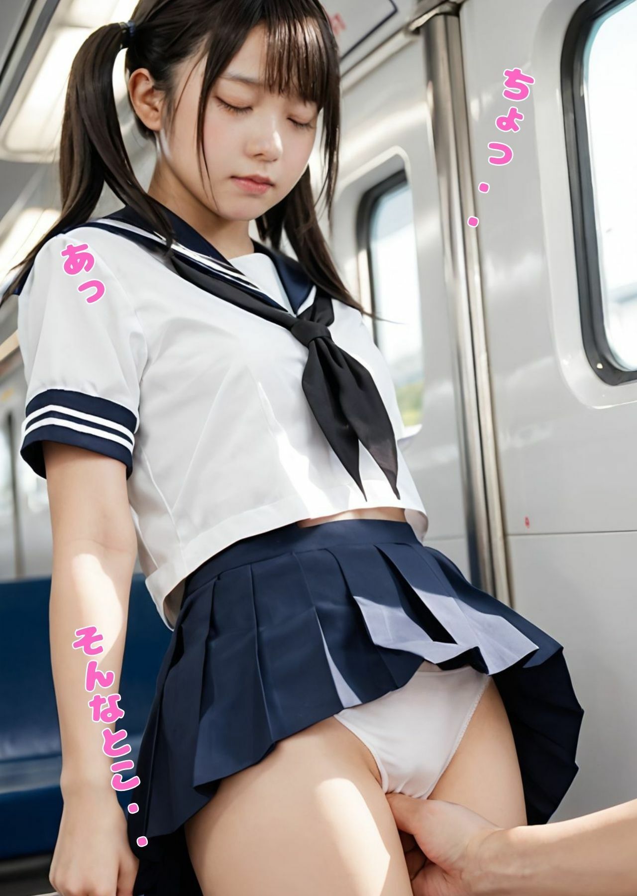 痴●に逝かされ発情してしまった日焼けっ娘 サンプル画像1