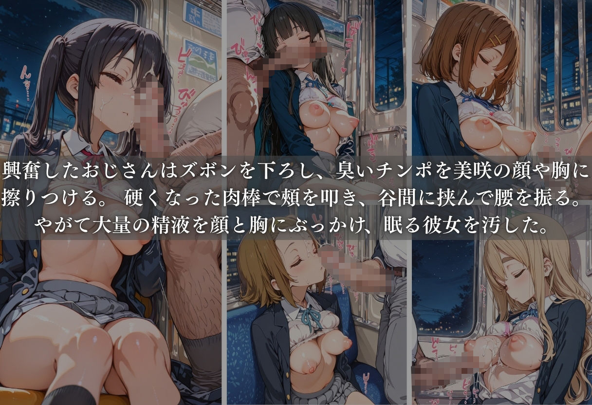 痴●列車ボテ腹END 〜キモおじリーマンに孕ませられる現役女子校生〜 Vol.4 サンプル画像4