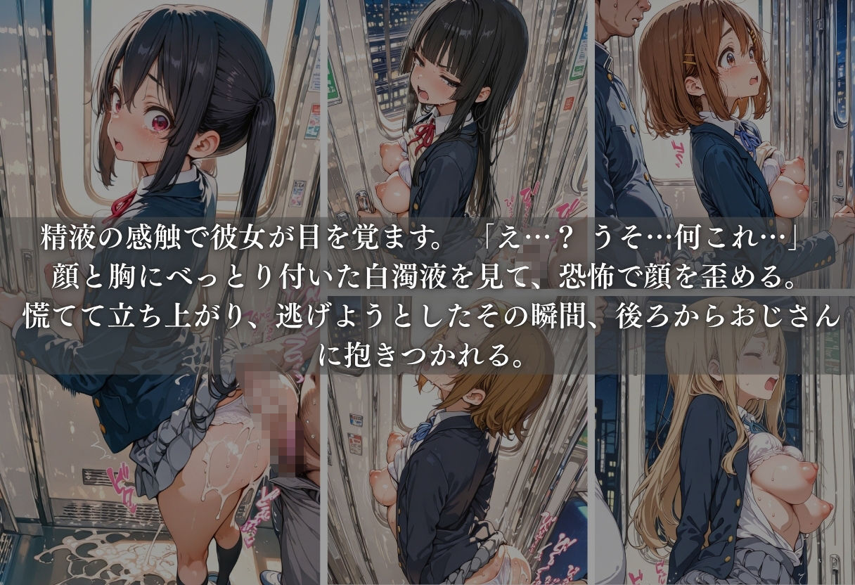 痴●列車ボテ腹END 〜キモおじリーマンに孕ませられる現役女子校生〜 Vol.4 サンプル画像5