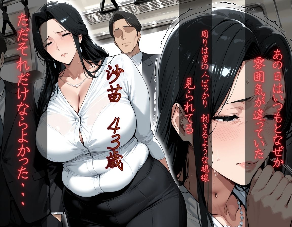 痴〇電車〜トイレの個室で犯〇れる巨乳熟女〜僕のママは犯●れていた サンプル画像2