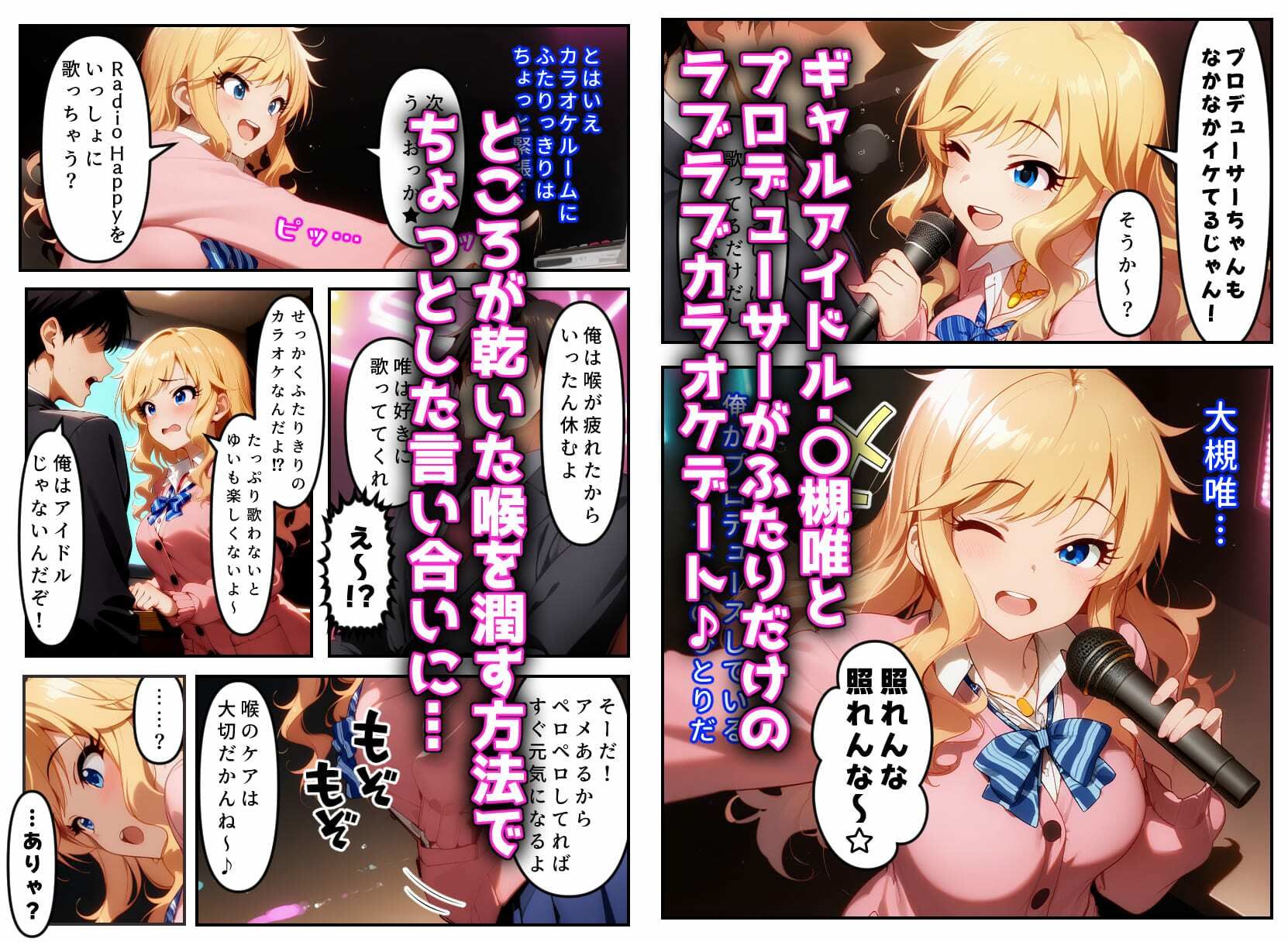 発情アイドルとペロリストP。ギャルのアソコは潮吹きドリンクバー★ サンプル画像2
