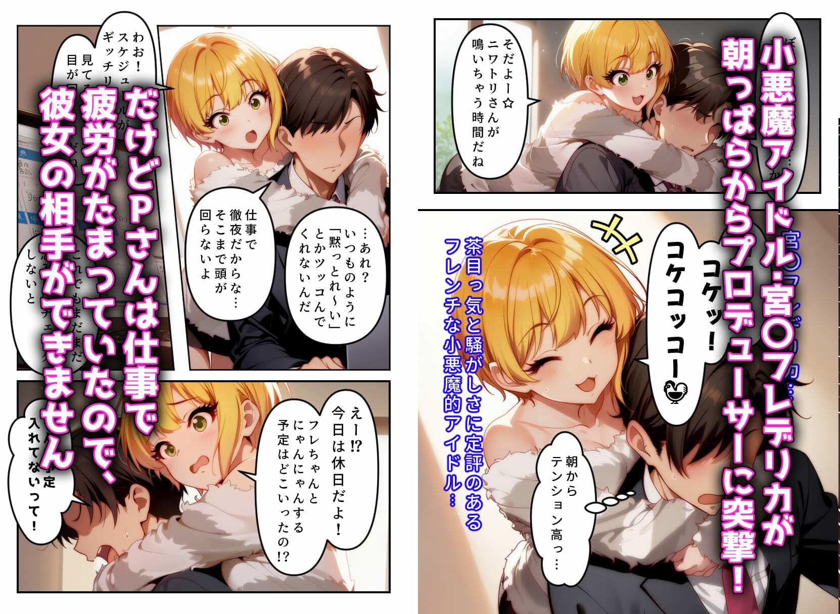 発情アイドルとペロリストP。癒しのサキュバス☆ぼんじゅ〜る サンプル画像2