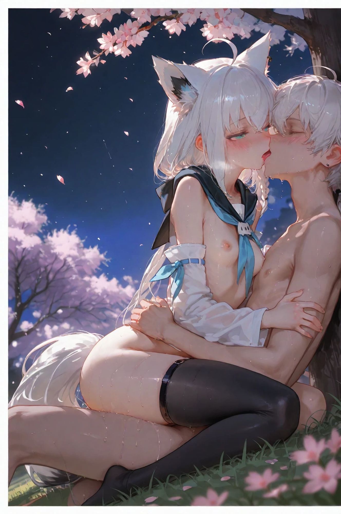 白き狐と蒼き鮫（2）-桜- サンプル画像4