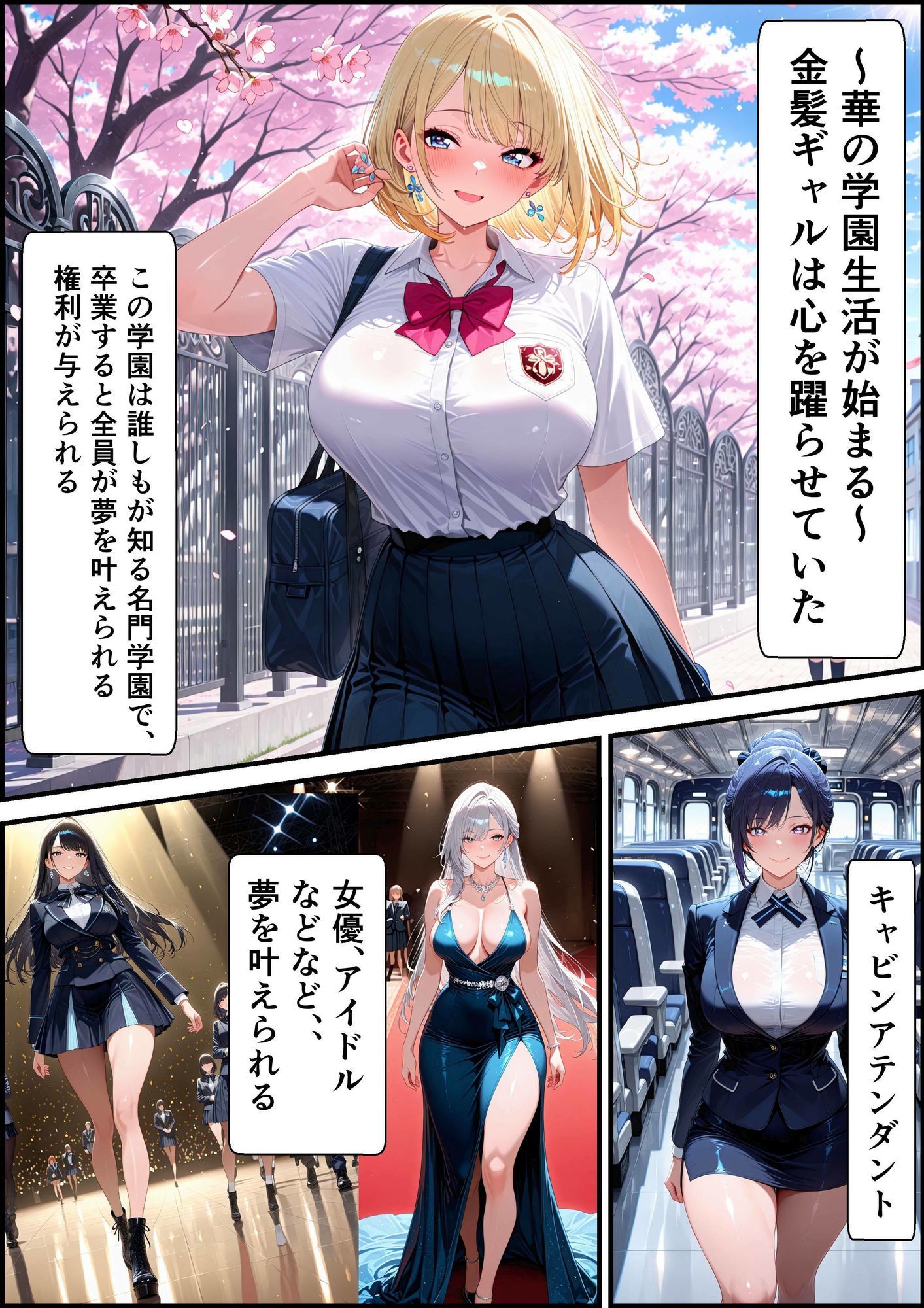 白ギャル女子校生  キモおじ専用肉便器学園  〜入学偏〜 サンプル画像1