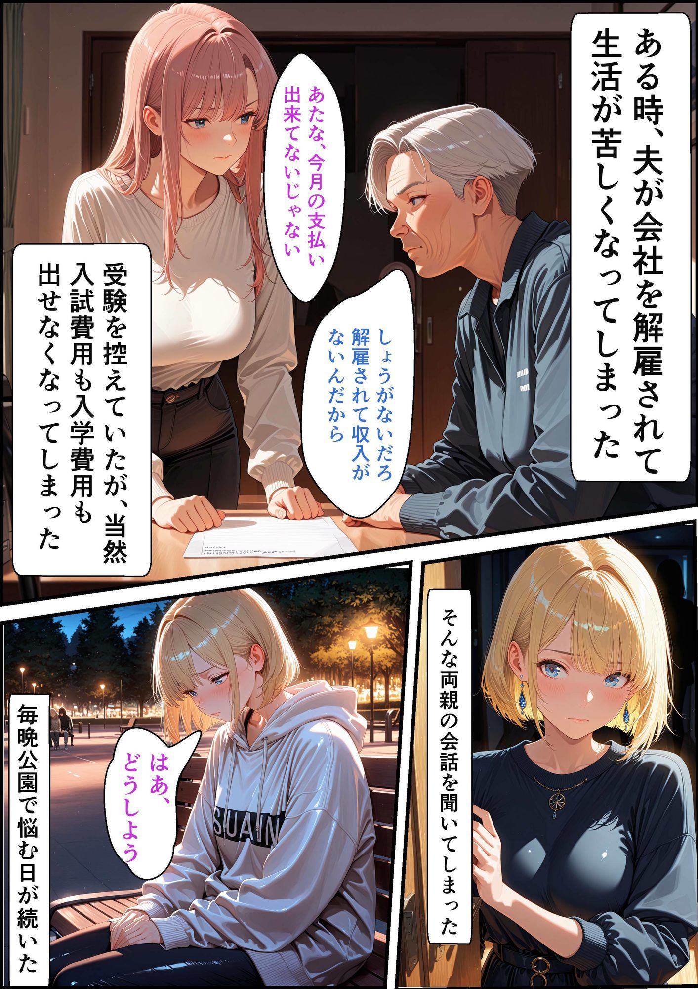 白ギャル女子校生  キモおじ専用肉便器学園  〜入学偏〜 サンプル画像4