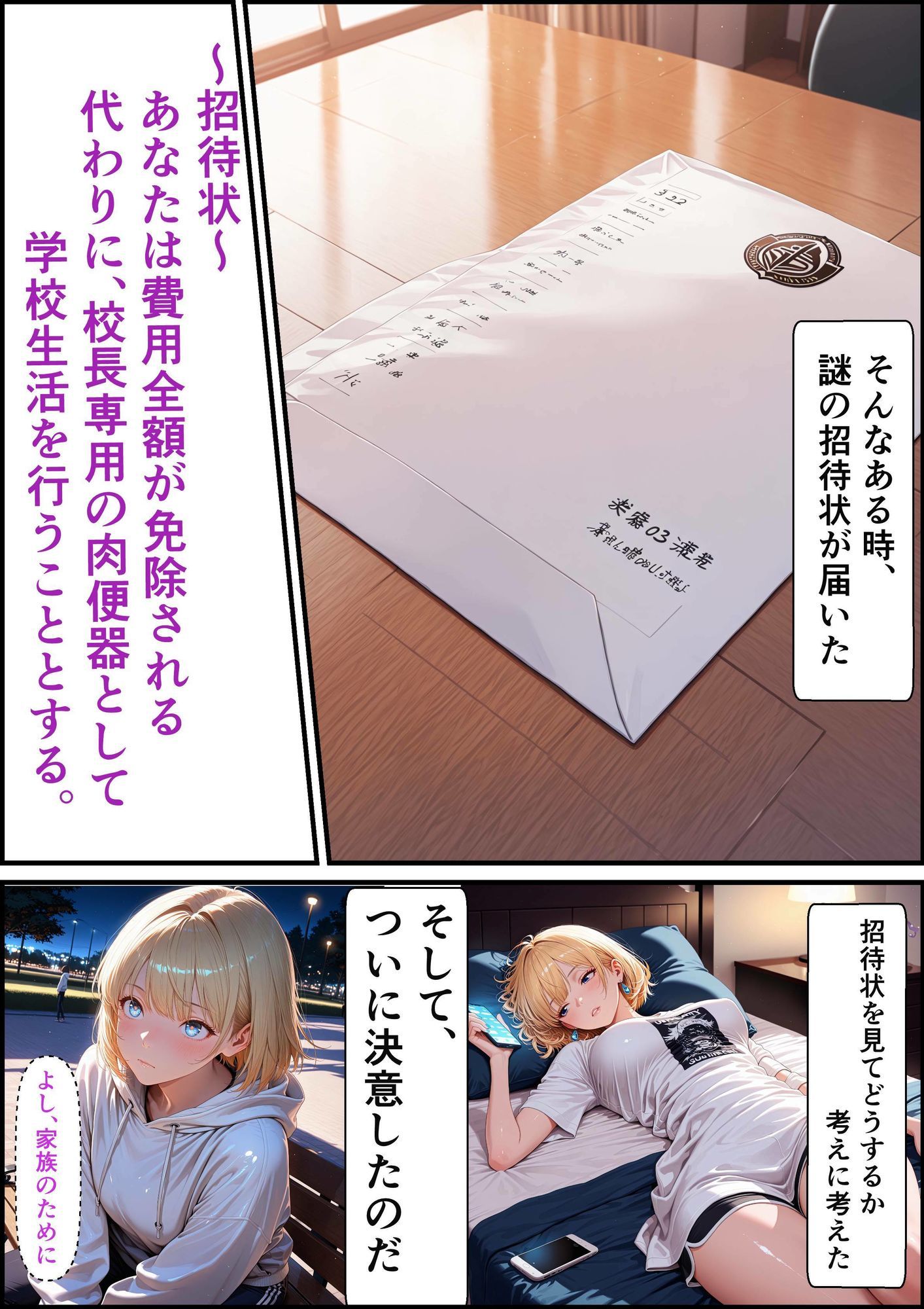 白ギャル女子校生  キモおじ専用肉便器学園  〜入学偏〜 サンプル画像5