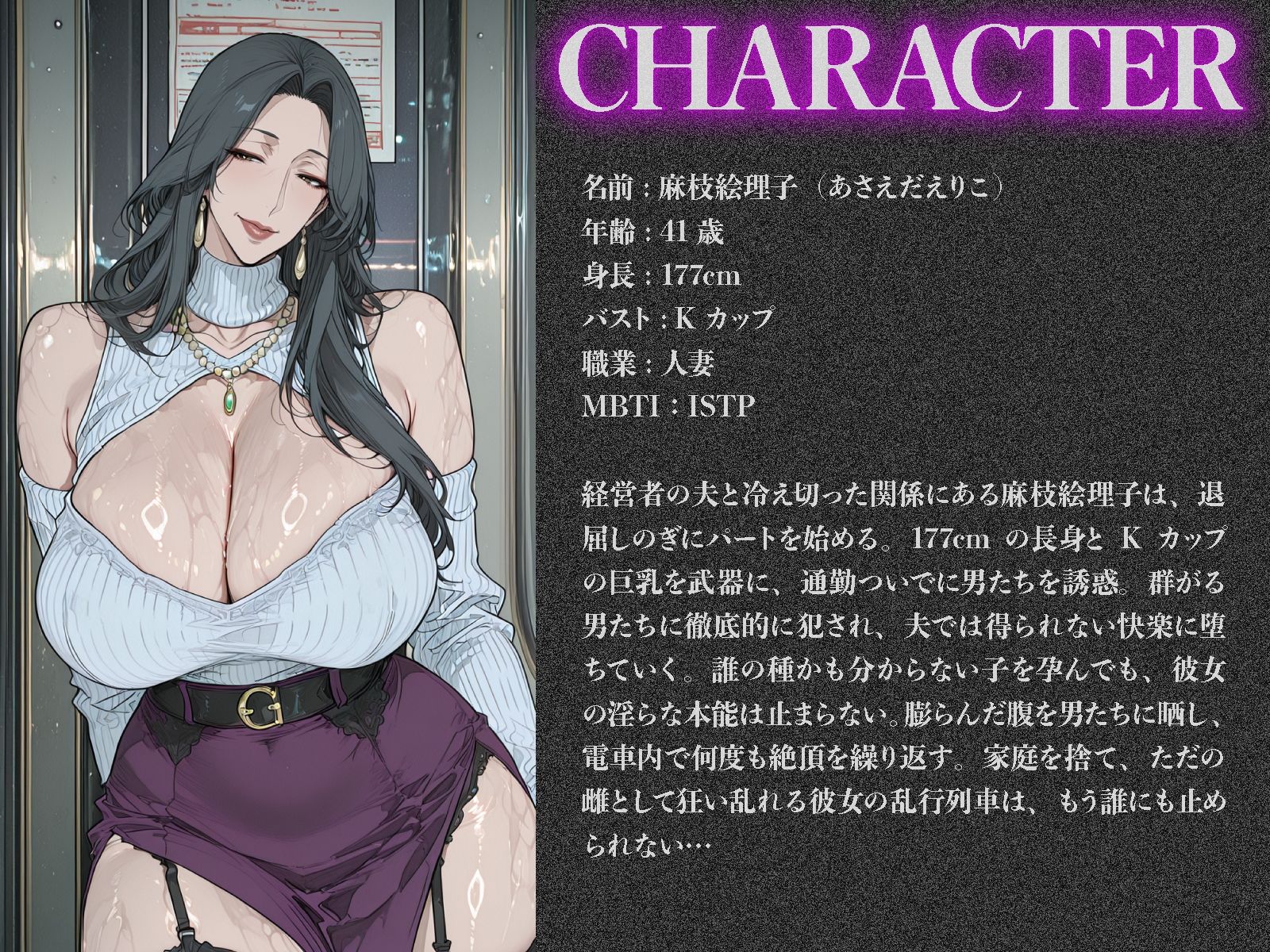 白濁通勤手当、子宮に支給。〜爆乳熟女即堕ち孕ませトレイン〜 サンプル画像1