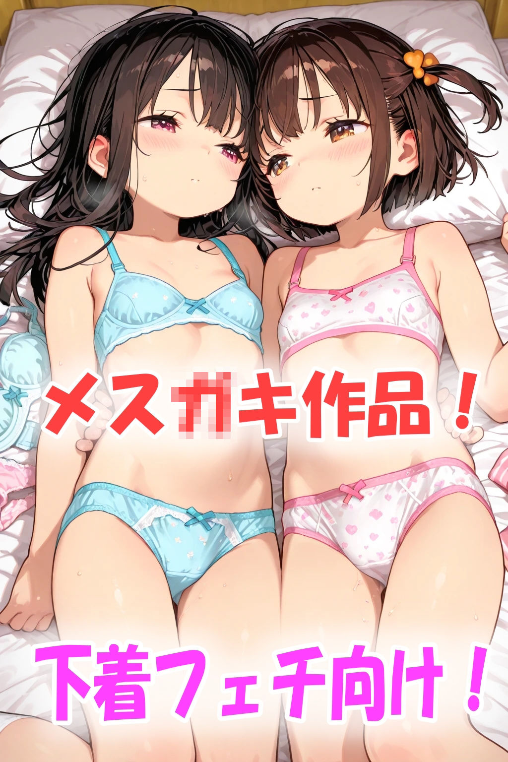 百合作品！女の子達の秘密の下着イラスト300枚 サンプル画像2