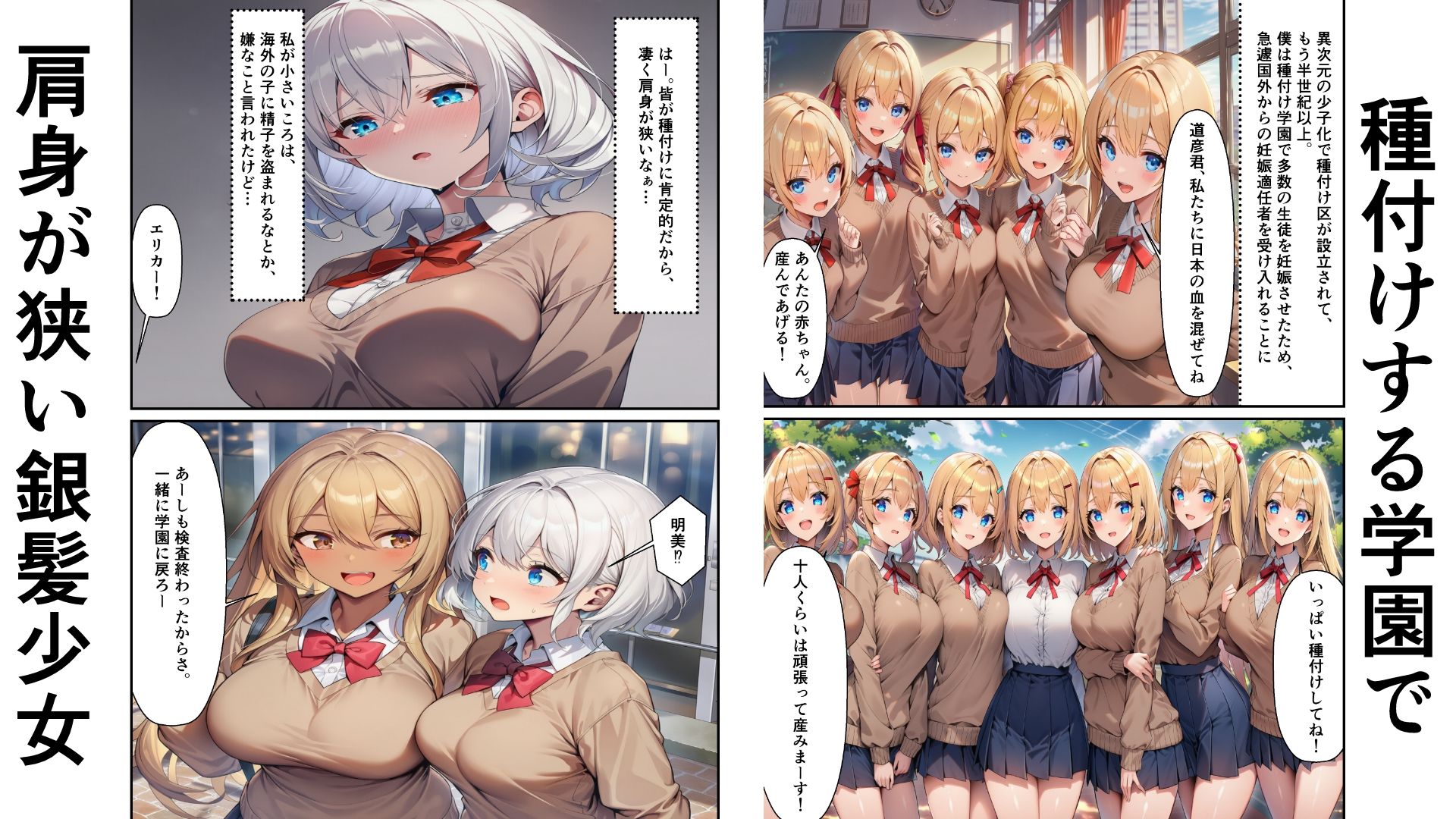 百合和姦寝取り学園2 海外妹分編！ サンプル画像1