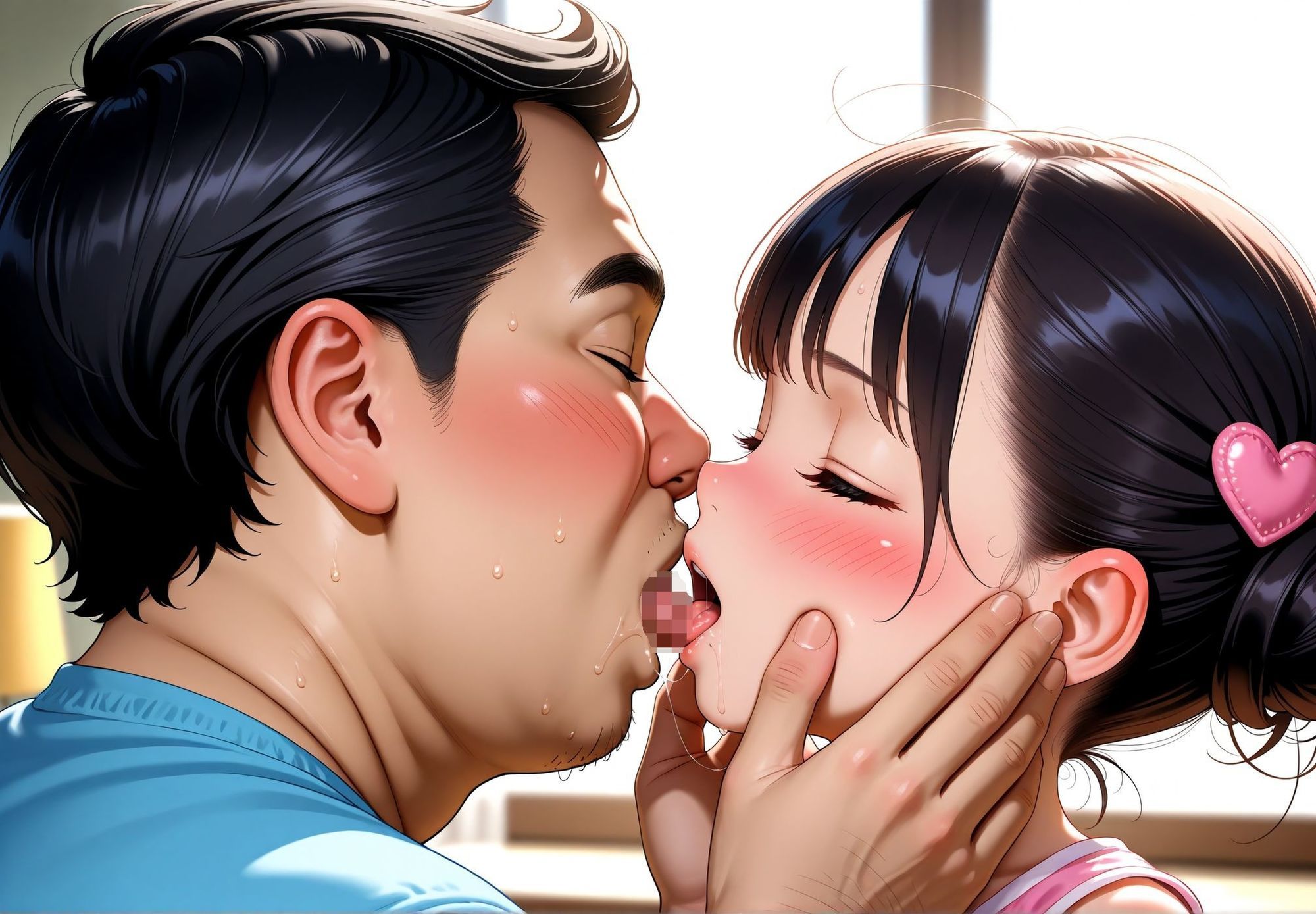 盗撮コレクションW 〜お家でキモデブおじさんに犯●れる編〜 サンプル画像4