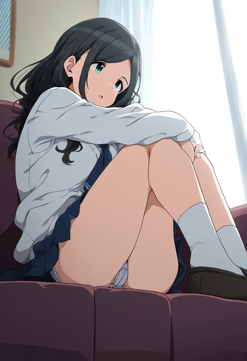 盗撮＆半脱ぎフェチ特化 2020年代アニメ作画特集 盗撮されるパパ活少女たち その1 -500枚を撮影- サンプル画像1