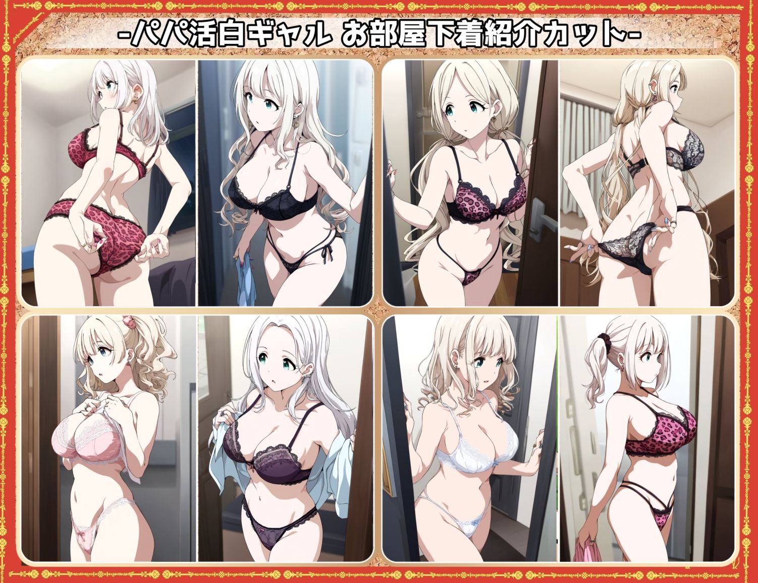 盗撮＆半脱ぎフェチ特化 2020年代アニメ作画特集 観察されるパパ活白ギャル少女たち その1 -500枚を撮影- サンプル画像6