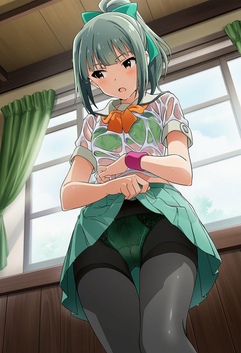 盗撮＆濡れ透けフェチ特化 2020年代アニメ作画特集 艦隊少女たちの濡れ透け教室生着替え その1 -500枚を撮影- サンプル画像4