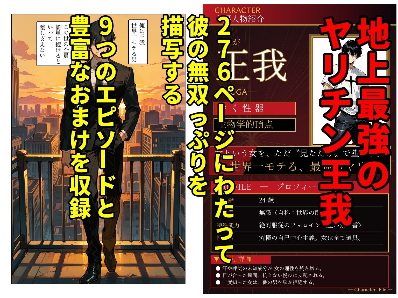 目が合うだけで全女子が0秒で膝をつき肉便器志願してくるヤリチン無双 サンプル画像1